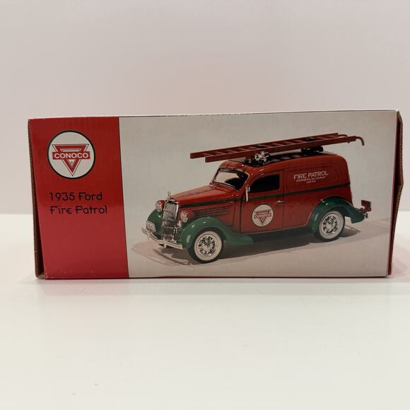 Conoco 1935 Ford Fire Patrol Diecast Car Crown Premiums - Picture 3 of 14